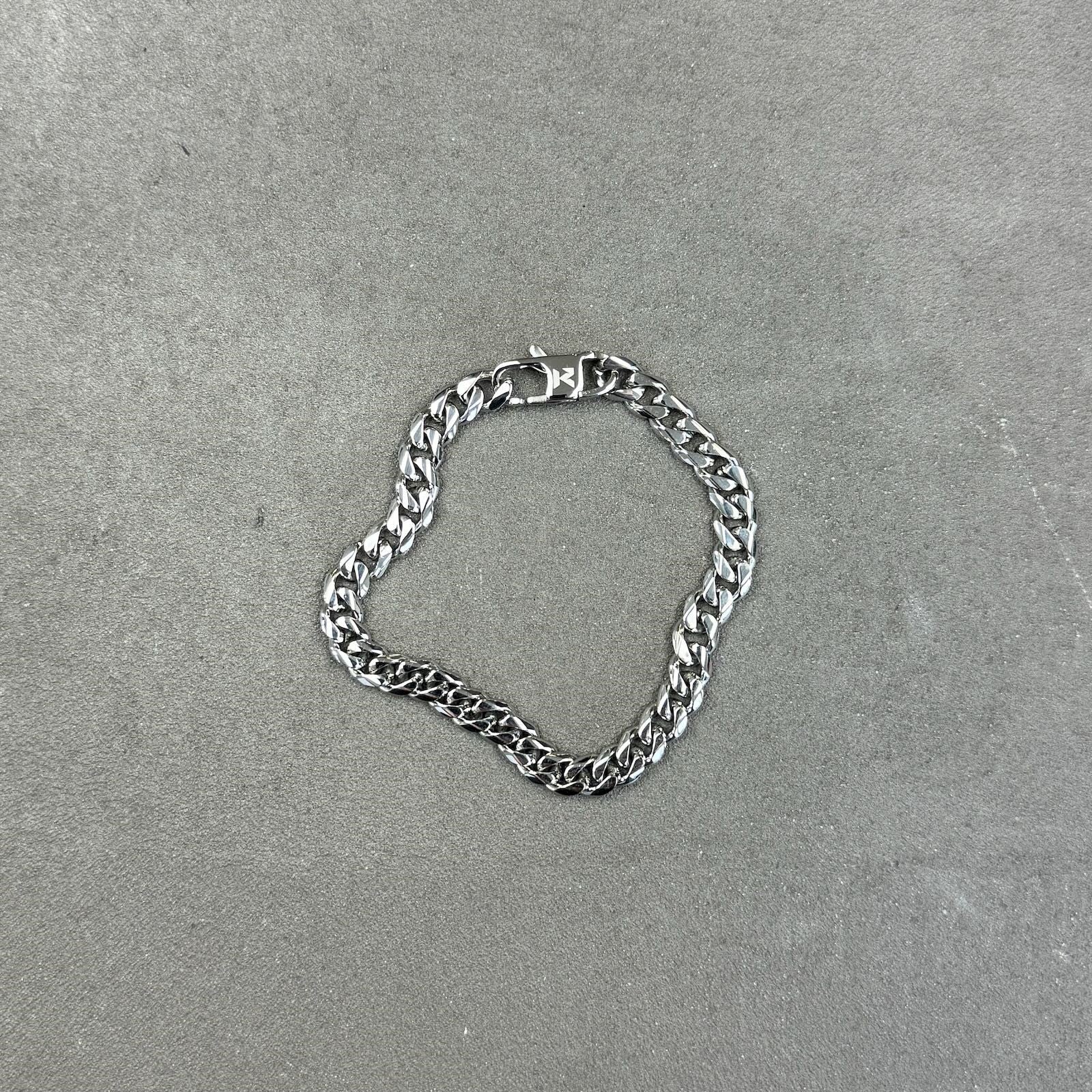 K12 - Silver Cuban Bracelet - 6MM