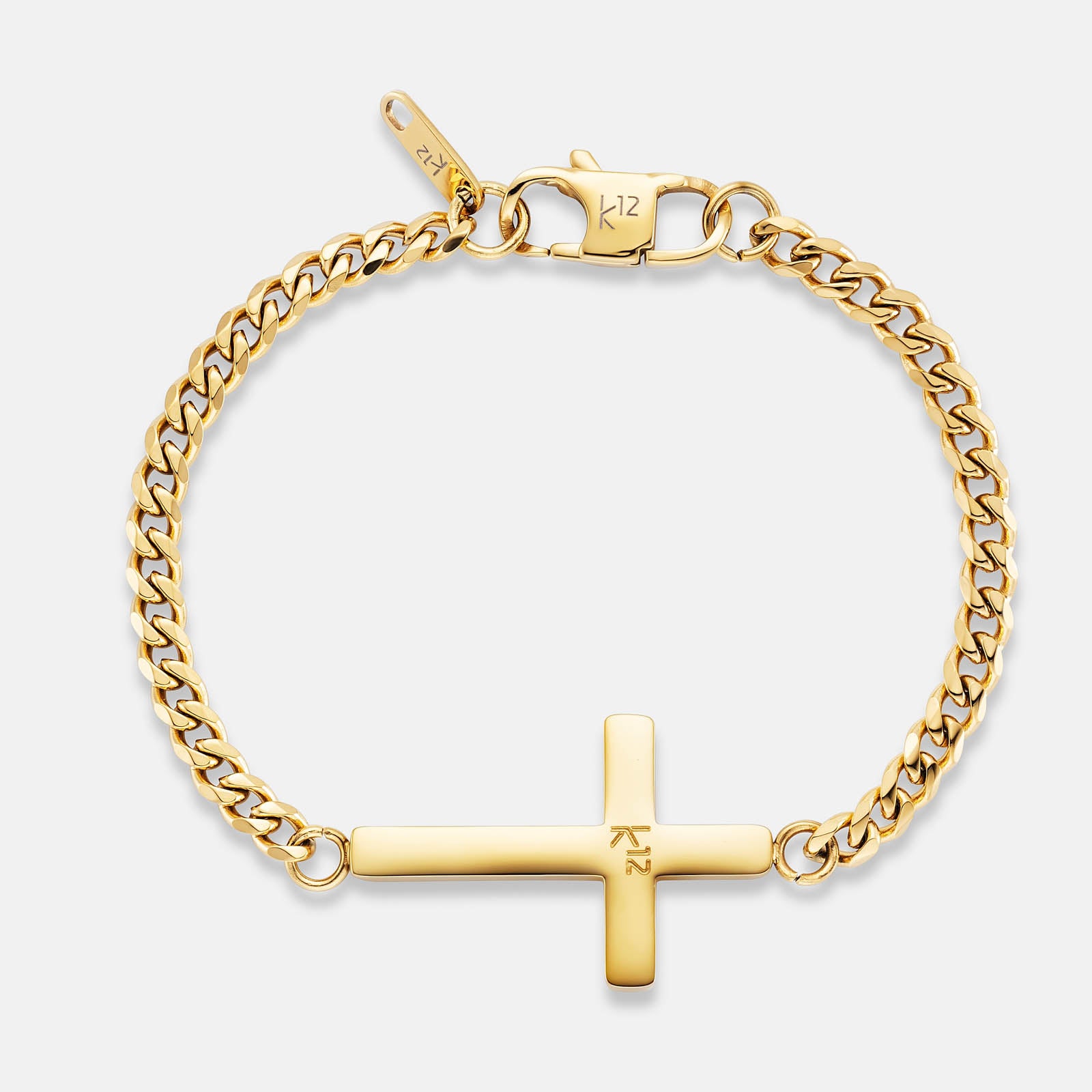 K12 - Gold Steel Vaith Cuban Bracelet
