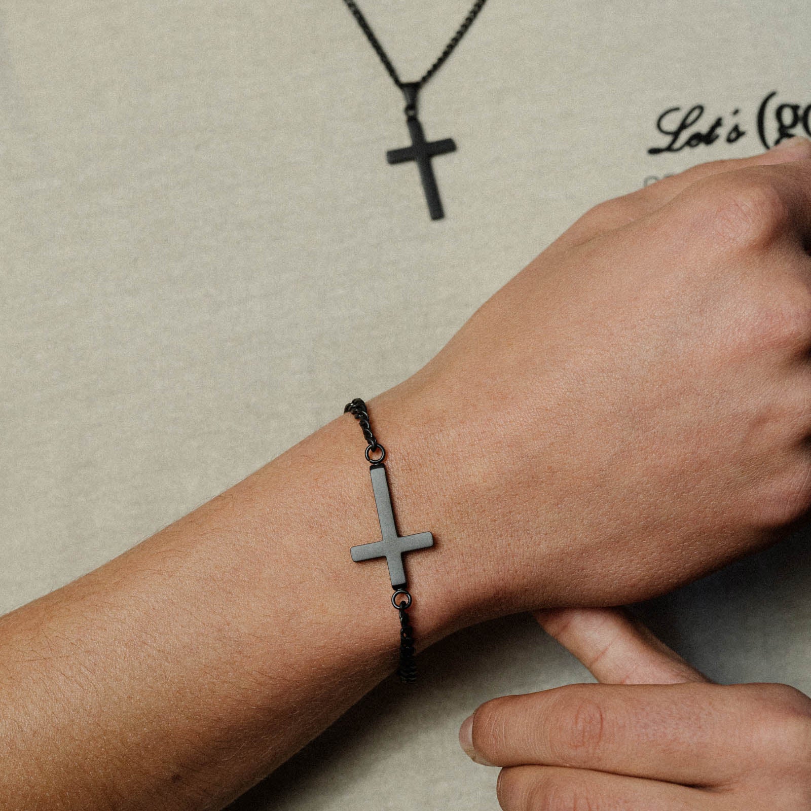 K12 - Black Steel Vaith Cuban Bracelet
