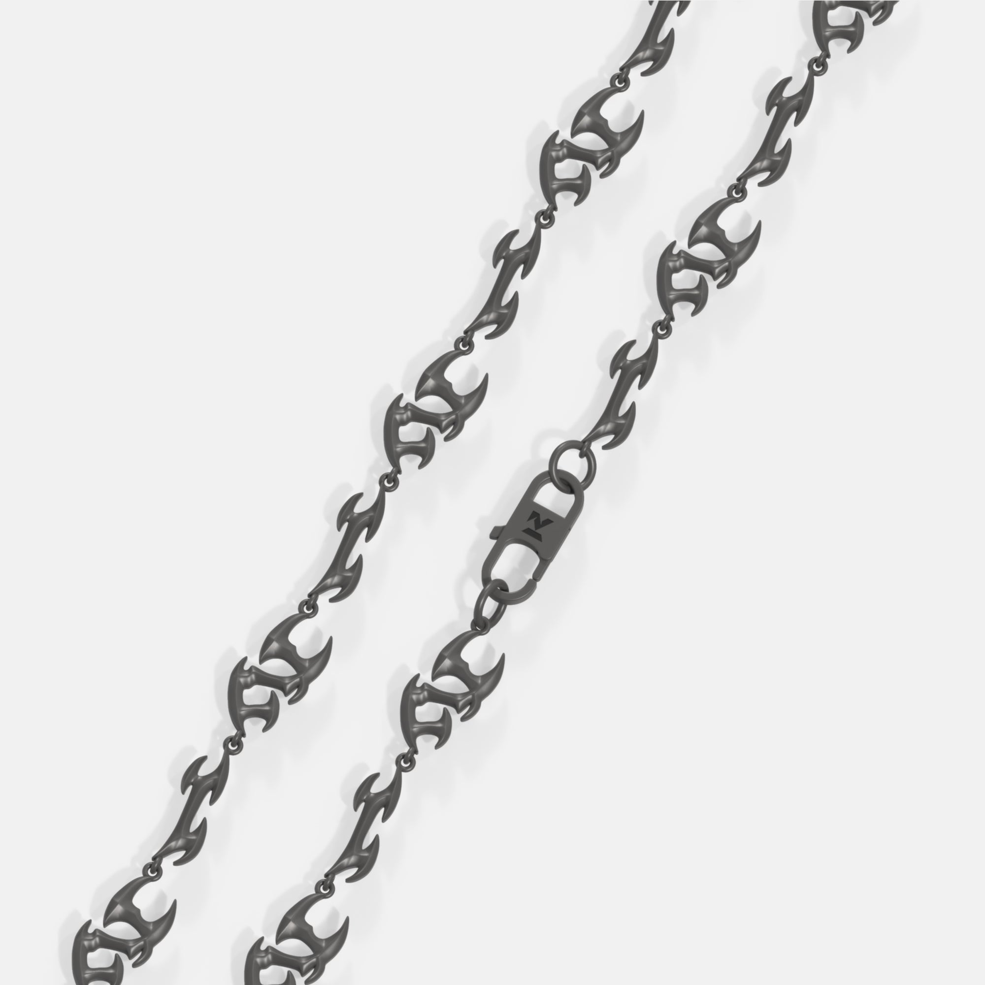 K12 - Black Neo Tribal Chain - 9MM