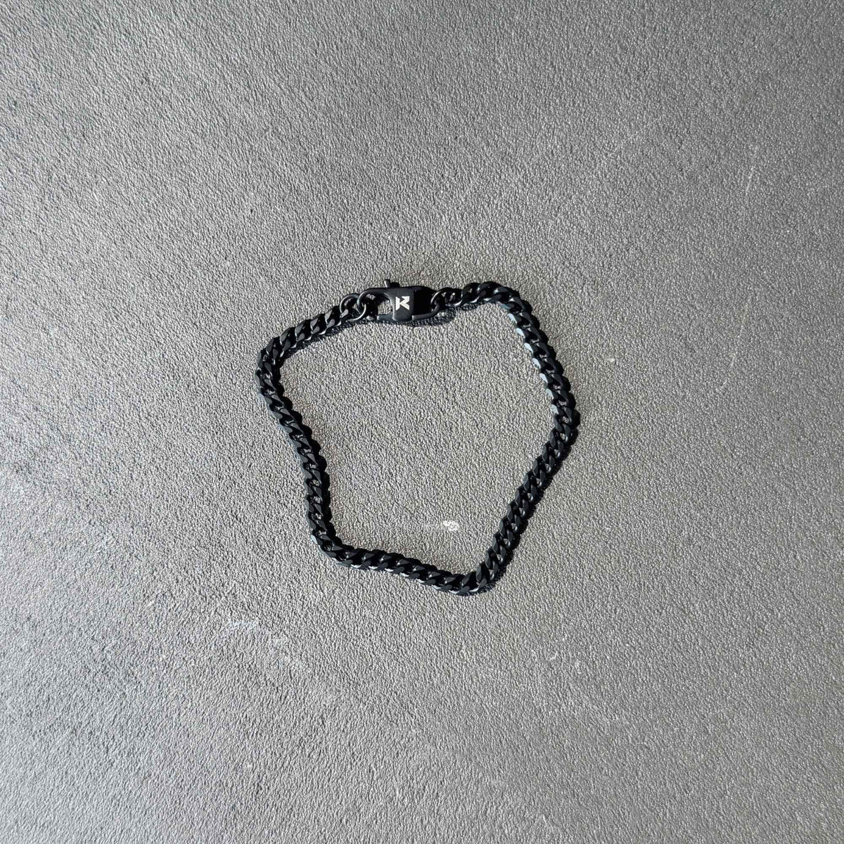K12 - BLACK CUBAN BRACELET - 4MM
