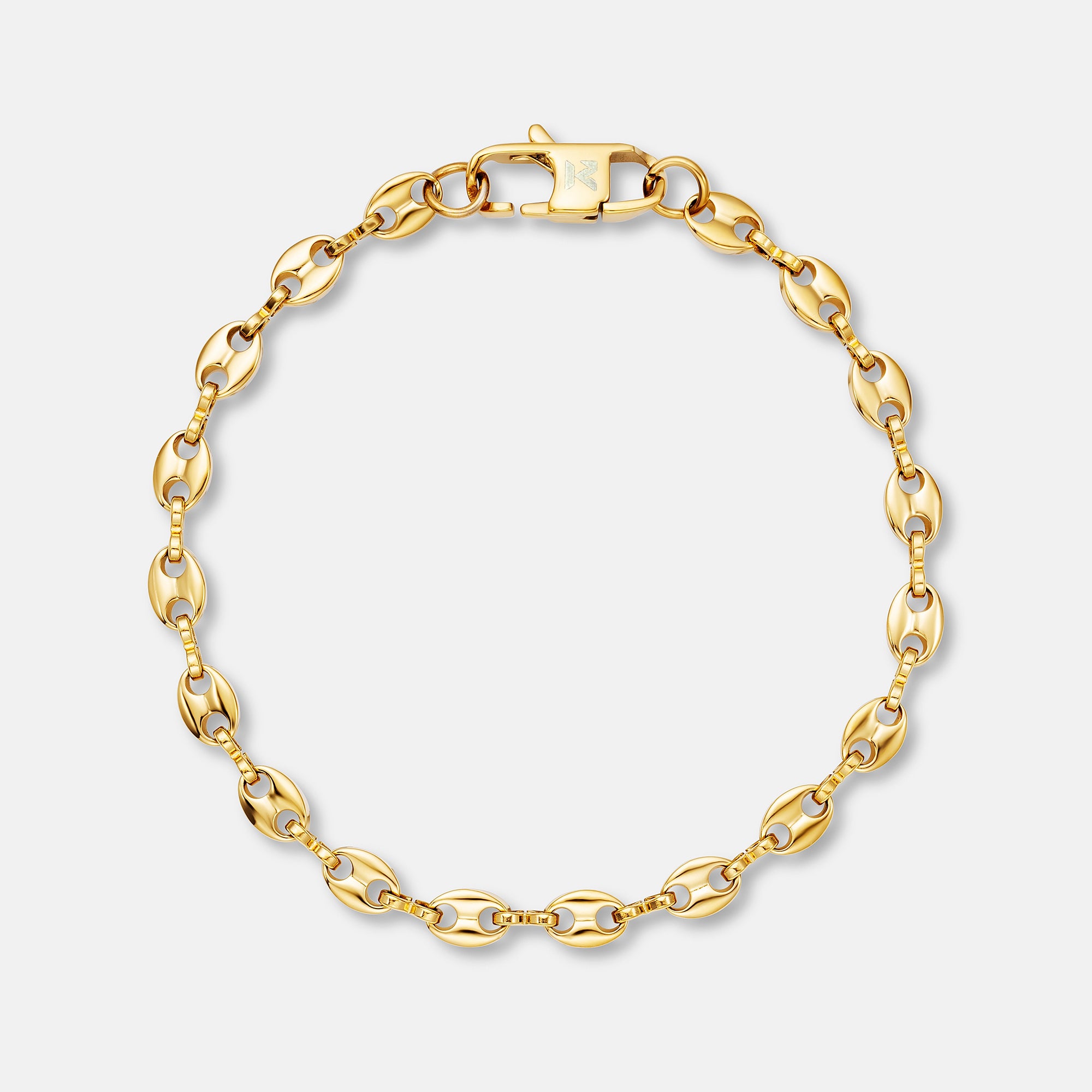 K12 - Gold Coffee Bean Bracelet