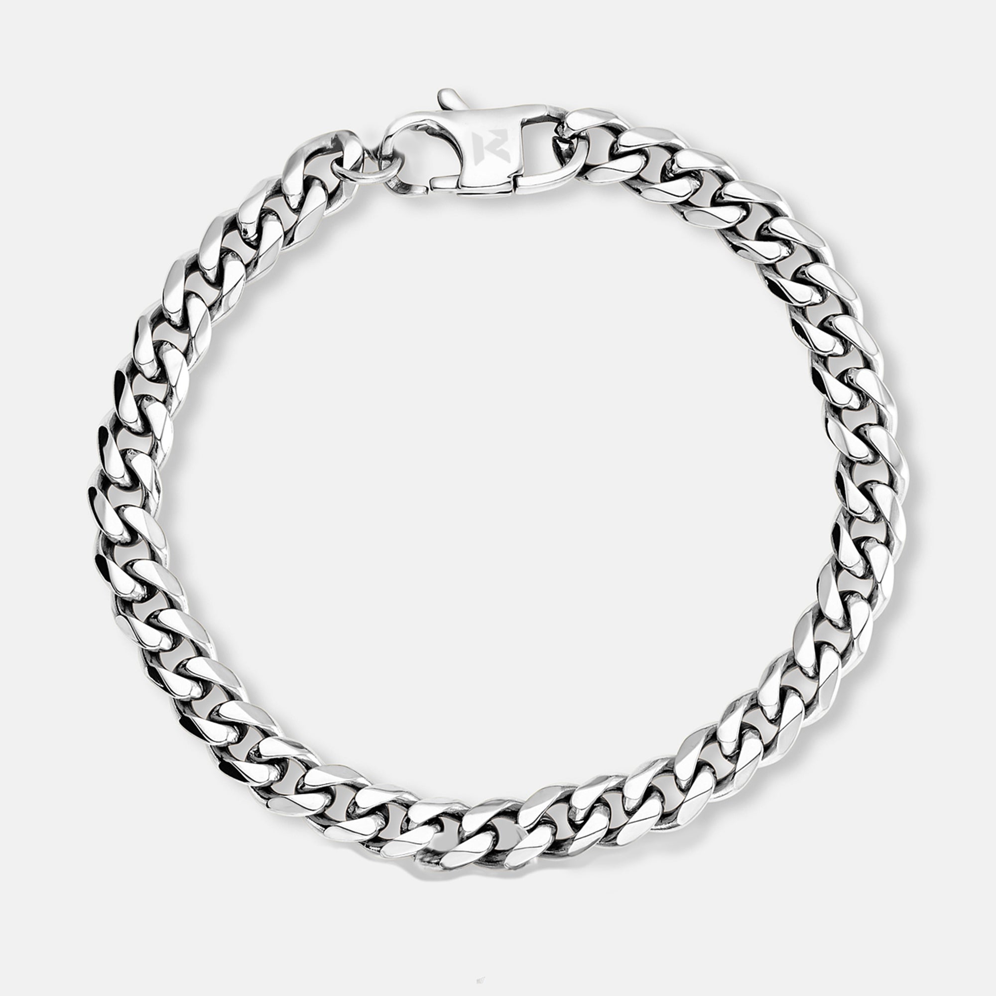 K12 - Silver Cuban Bracelet - 6MM
