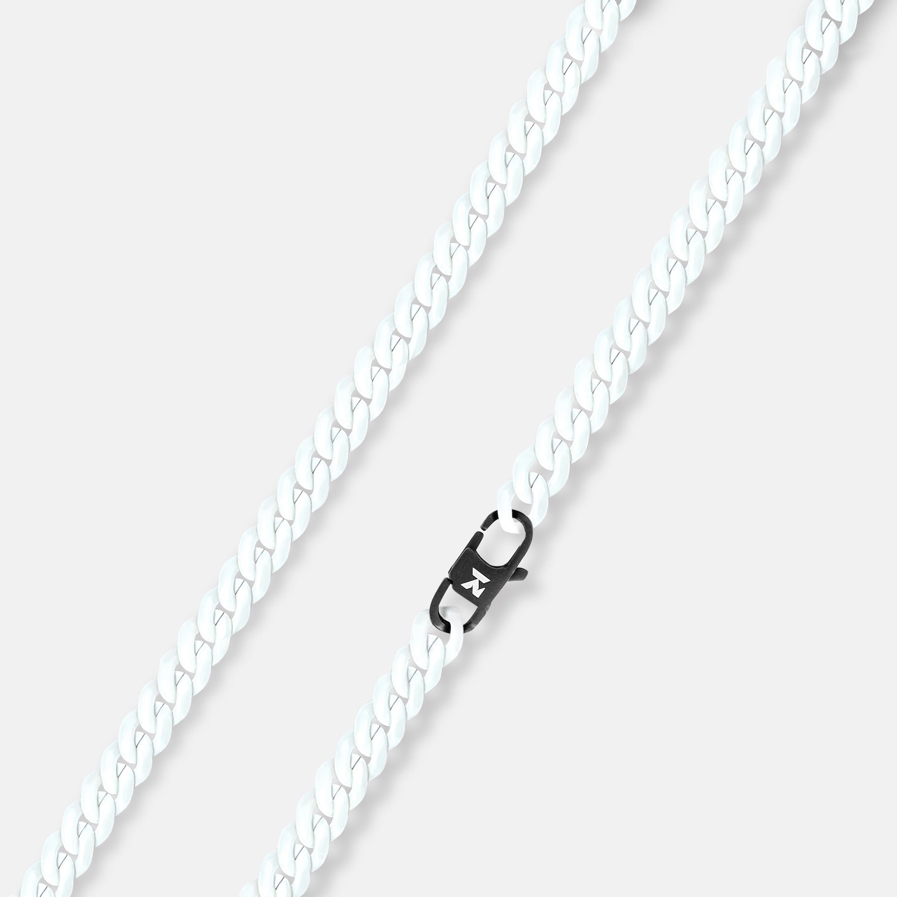 K12 - WHITE CUBAN CHAIN - 6MM