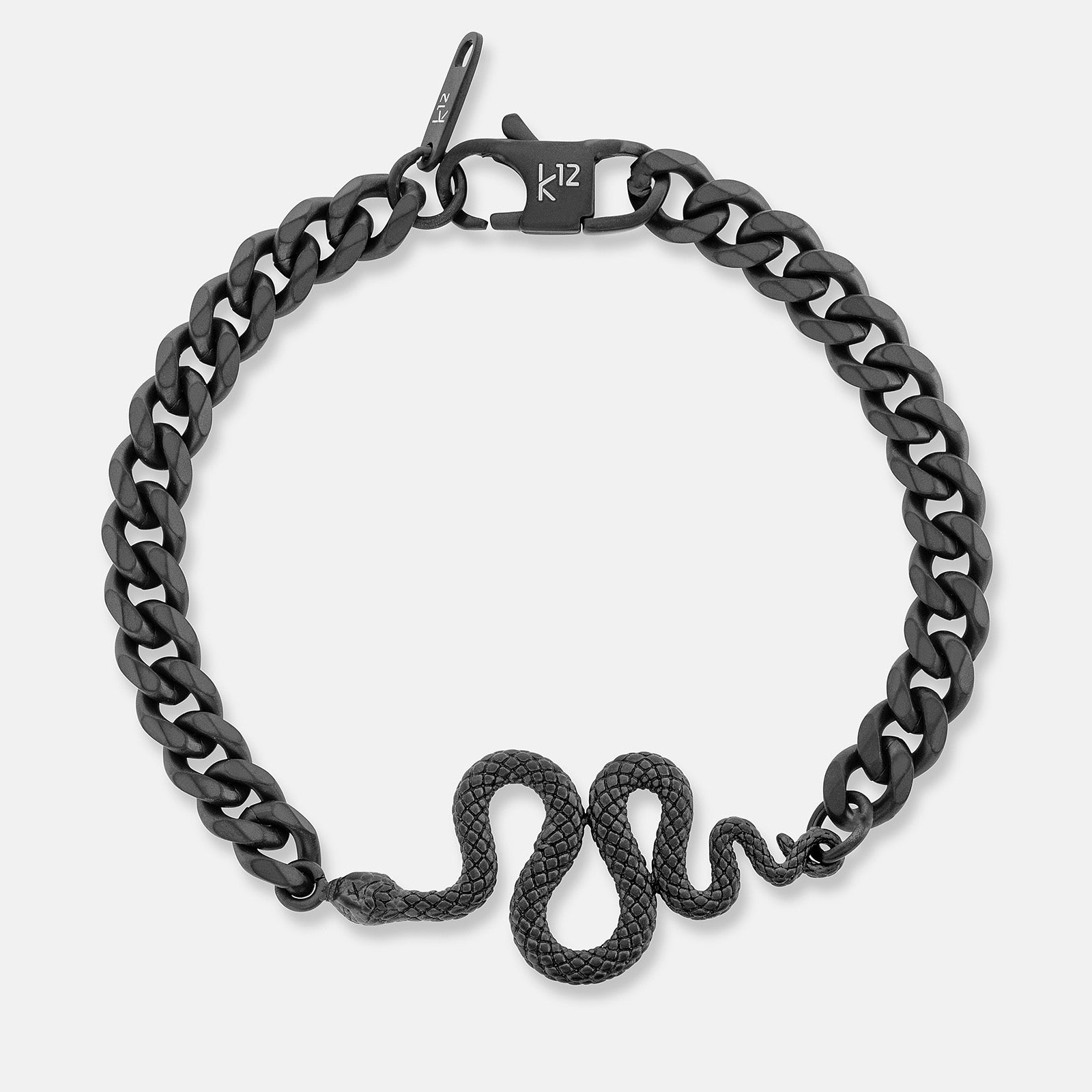 K12 - Black Steel Viper Bracelet