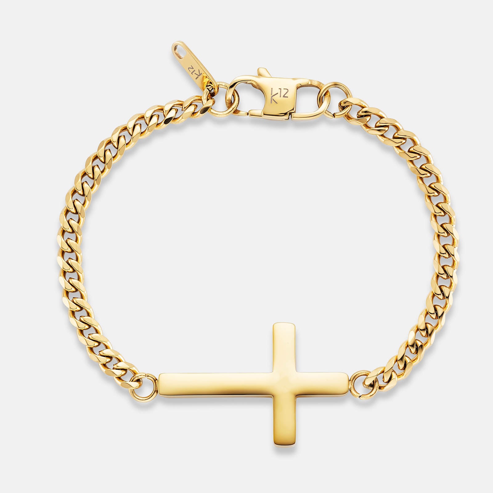K12 - Gold Steel Vaith Cuban Bracelet