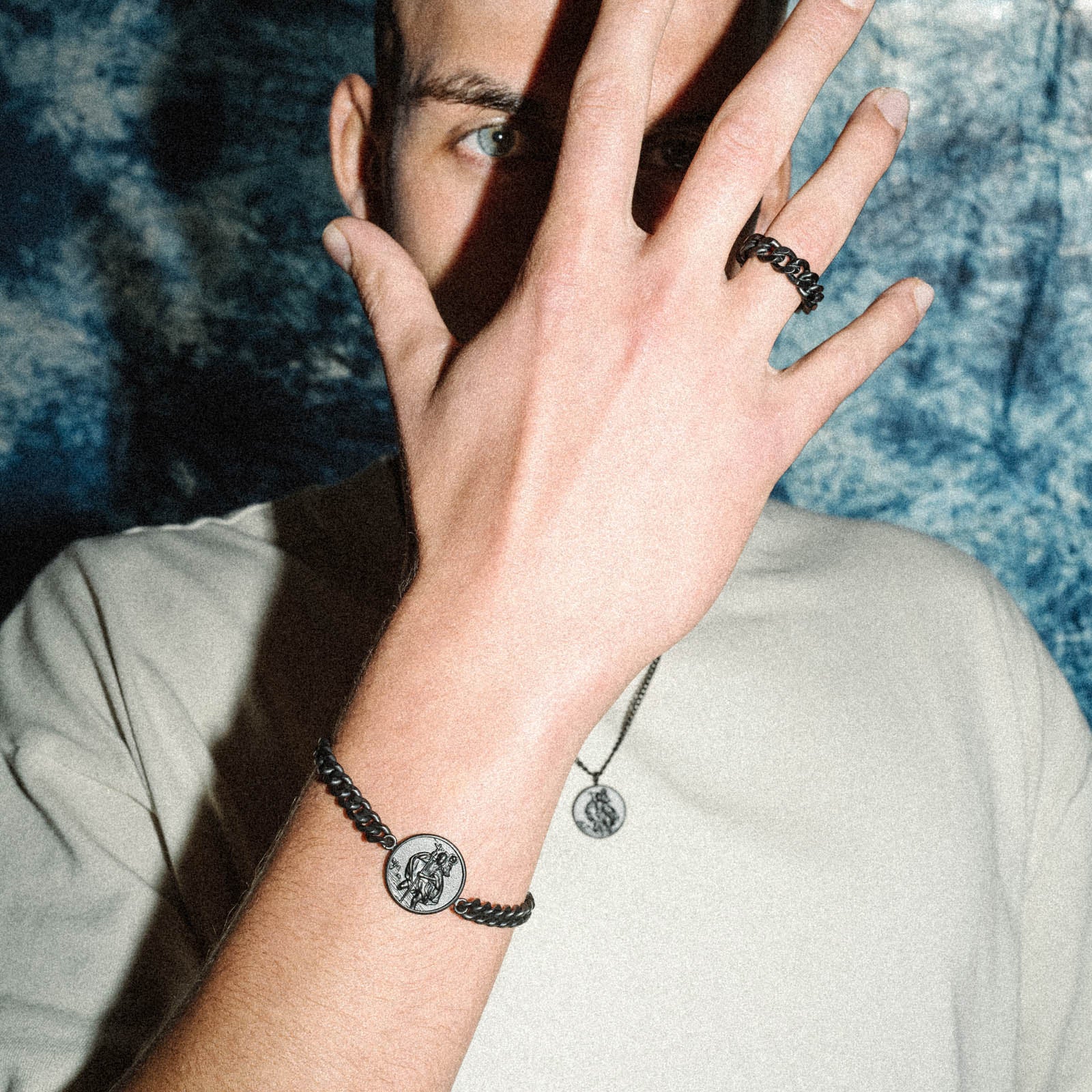 K12 - Black Christophorus Cuban Bracelet