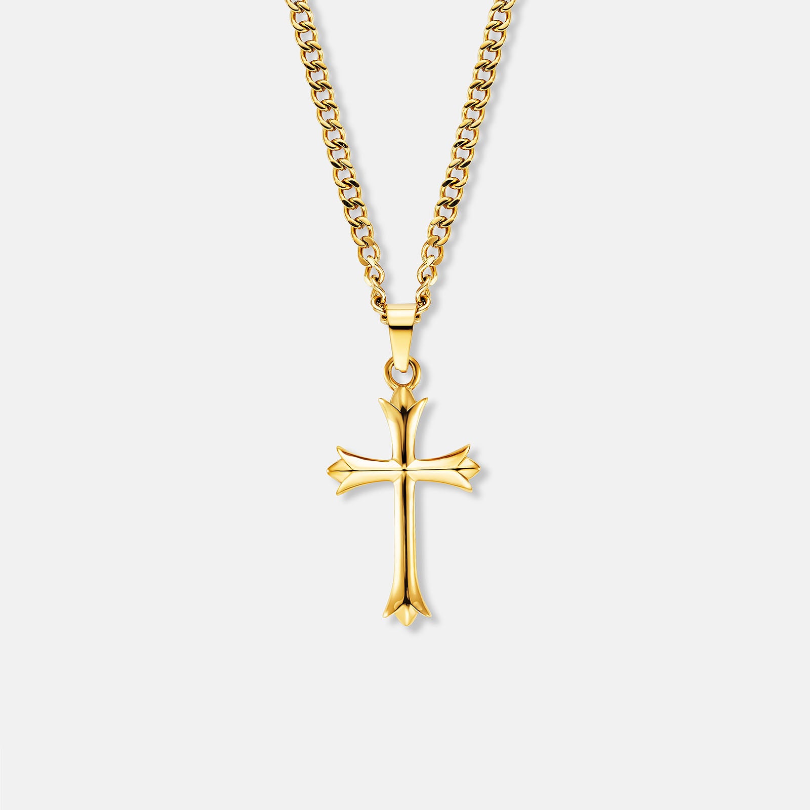 K12 - Gold Vintage Cross Chain