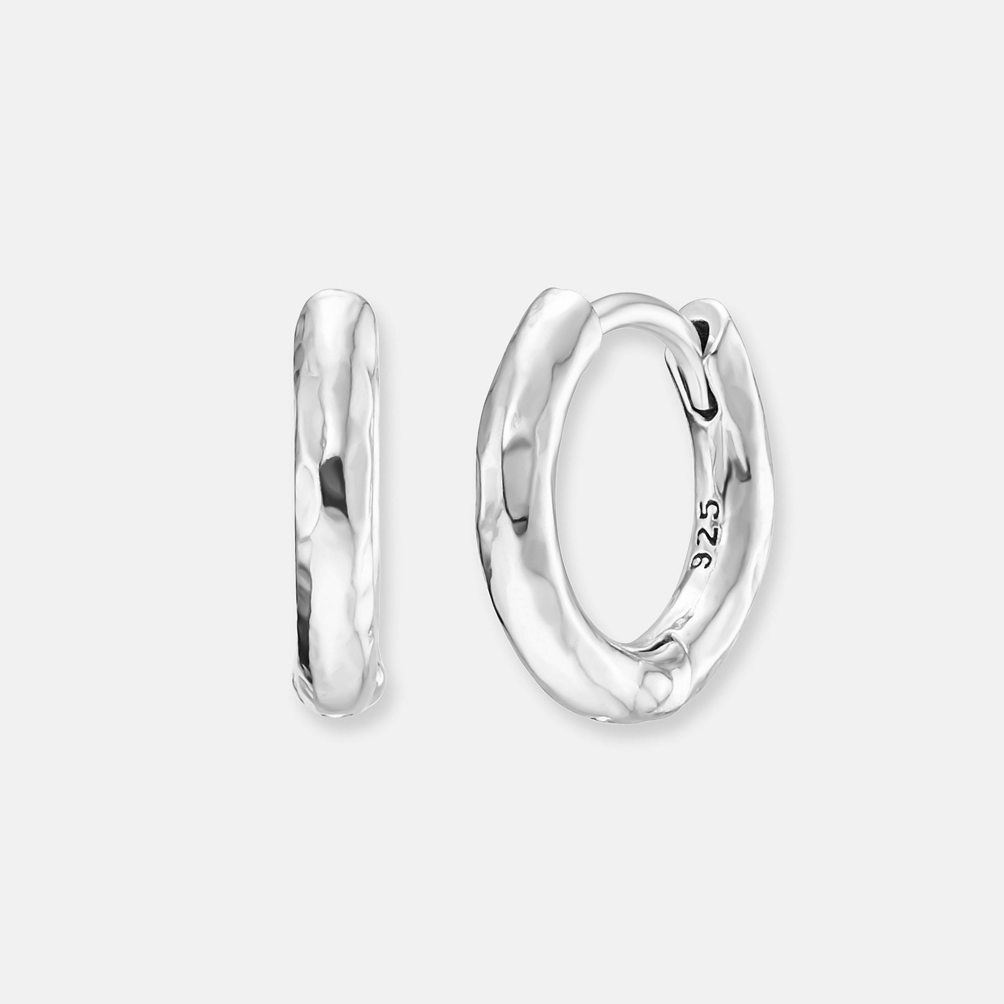 K12 - 925 SILVER ROUND CREOLES - 2MM