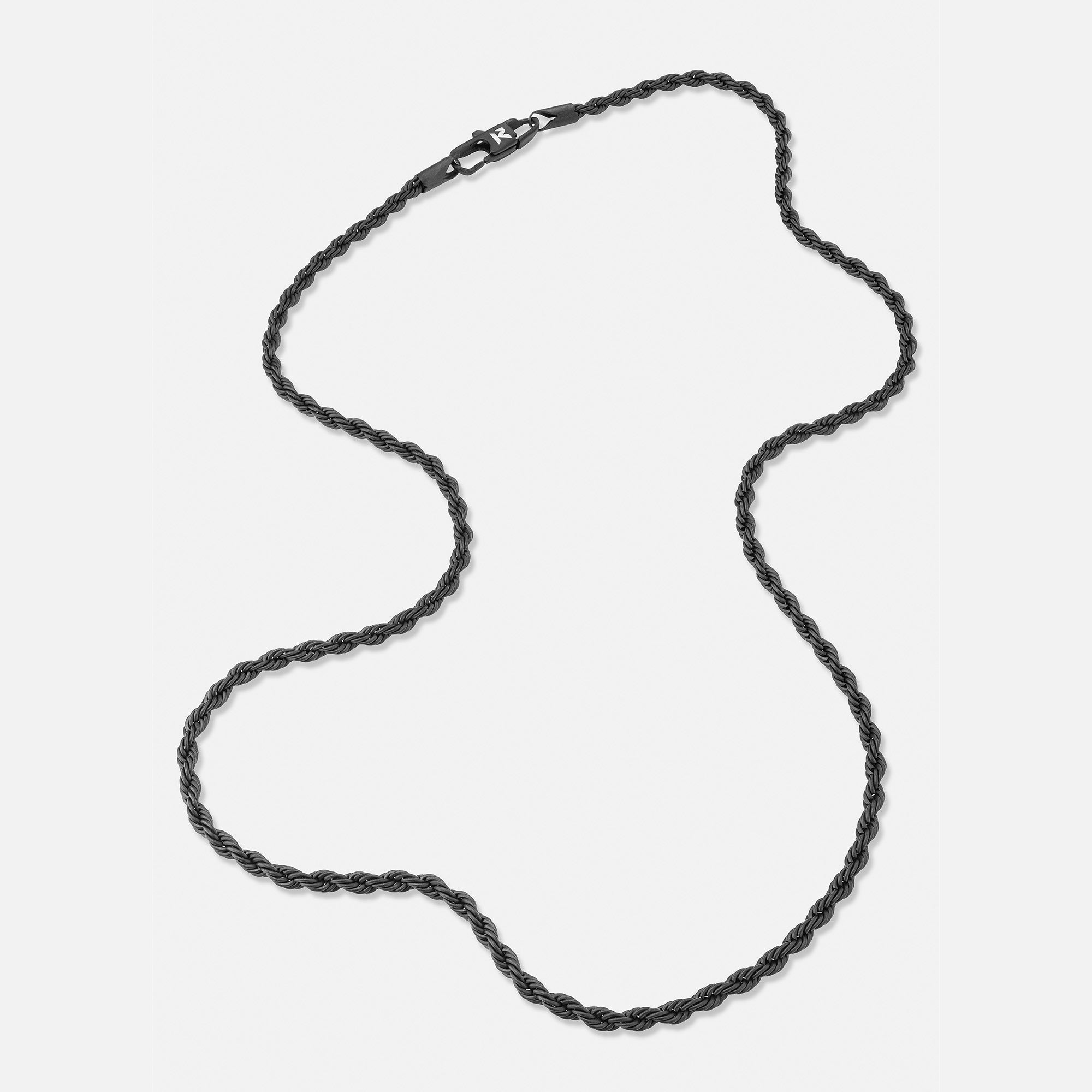 K12 - BLACK ROPE CHAIN - 3MM