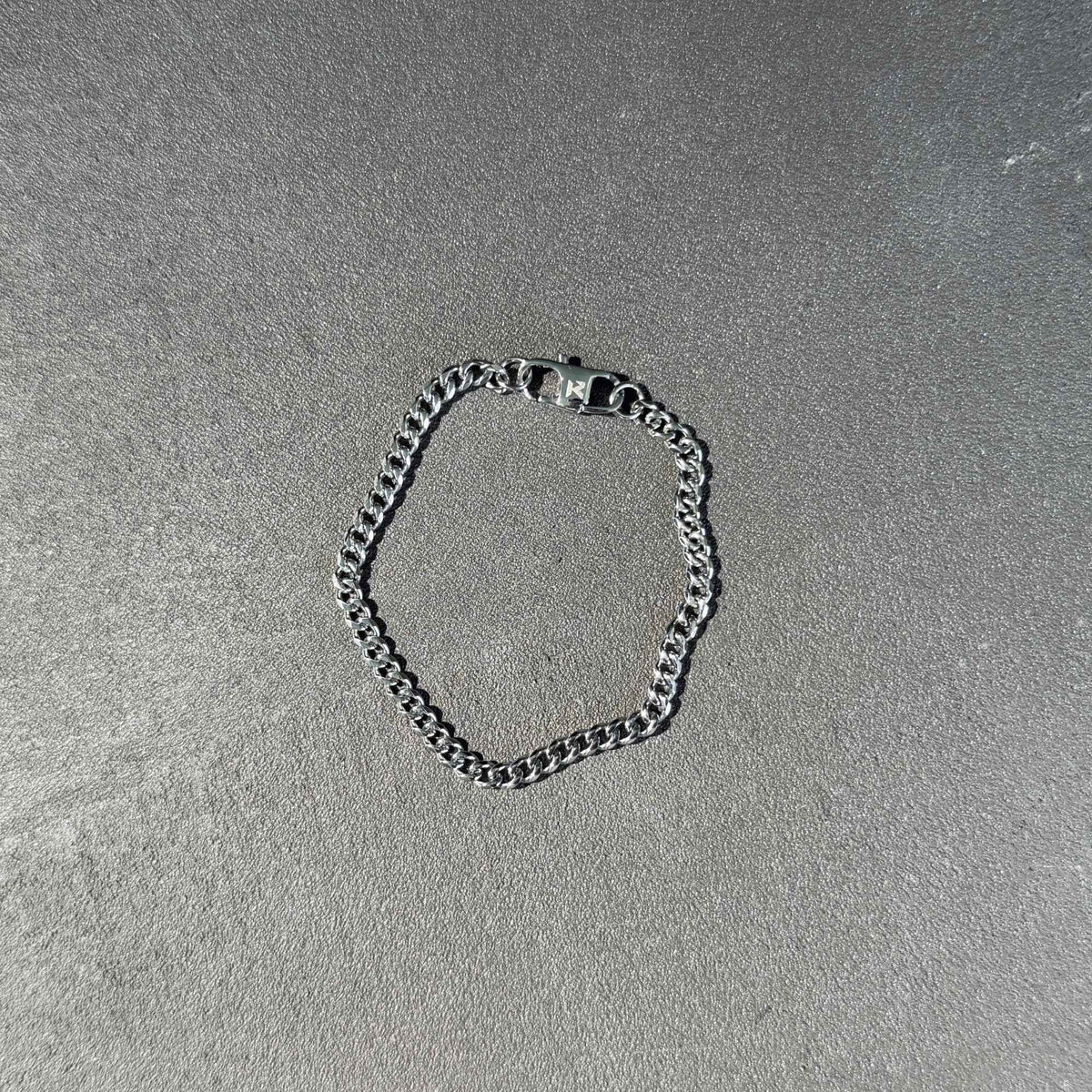 K12 - SILVER CUBAN BRACELET - 4MM