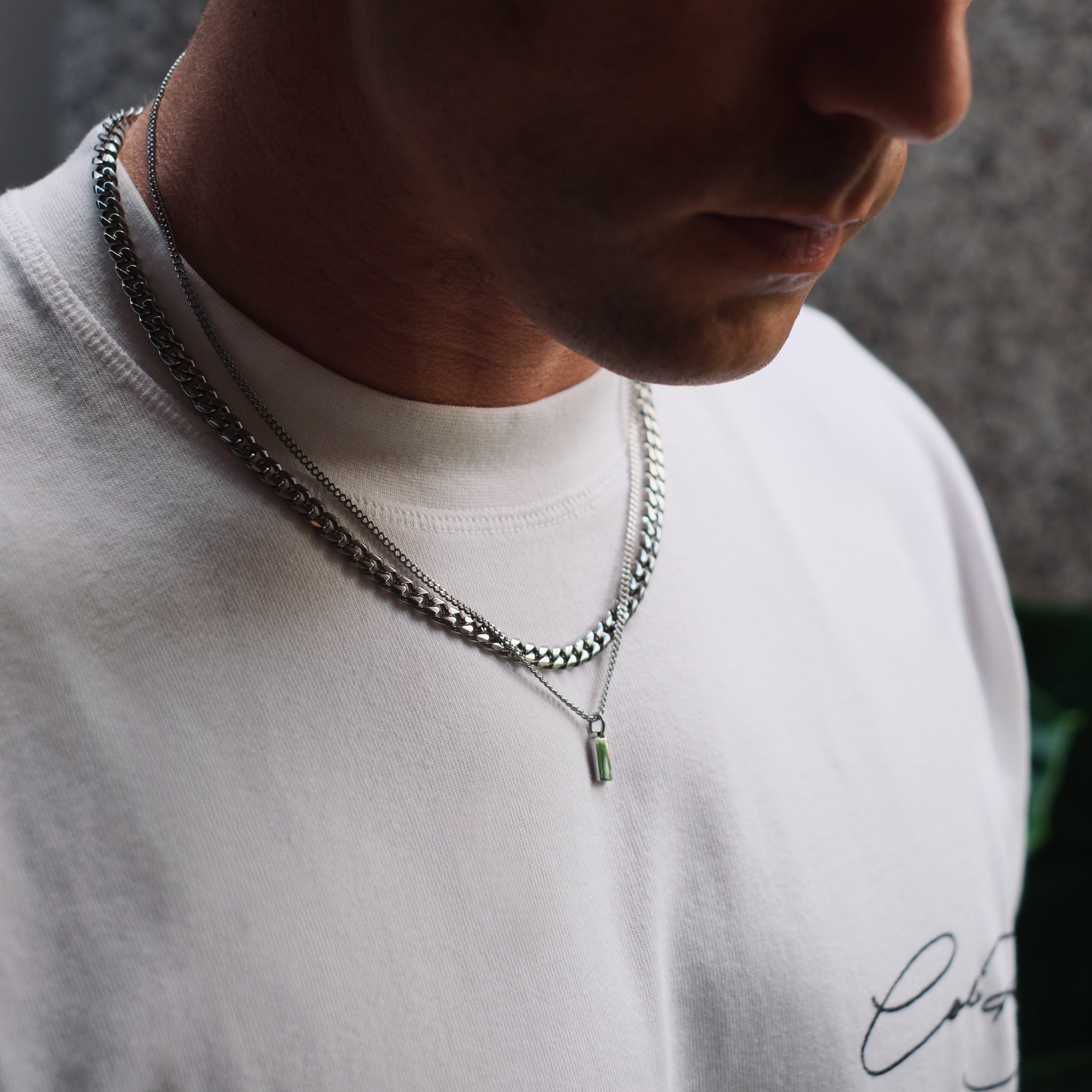 K12 - SILVER CUBAN CHAIN - 6MM