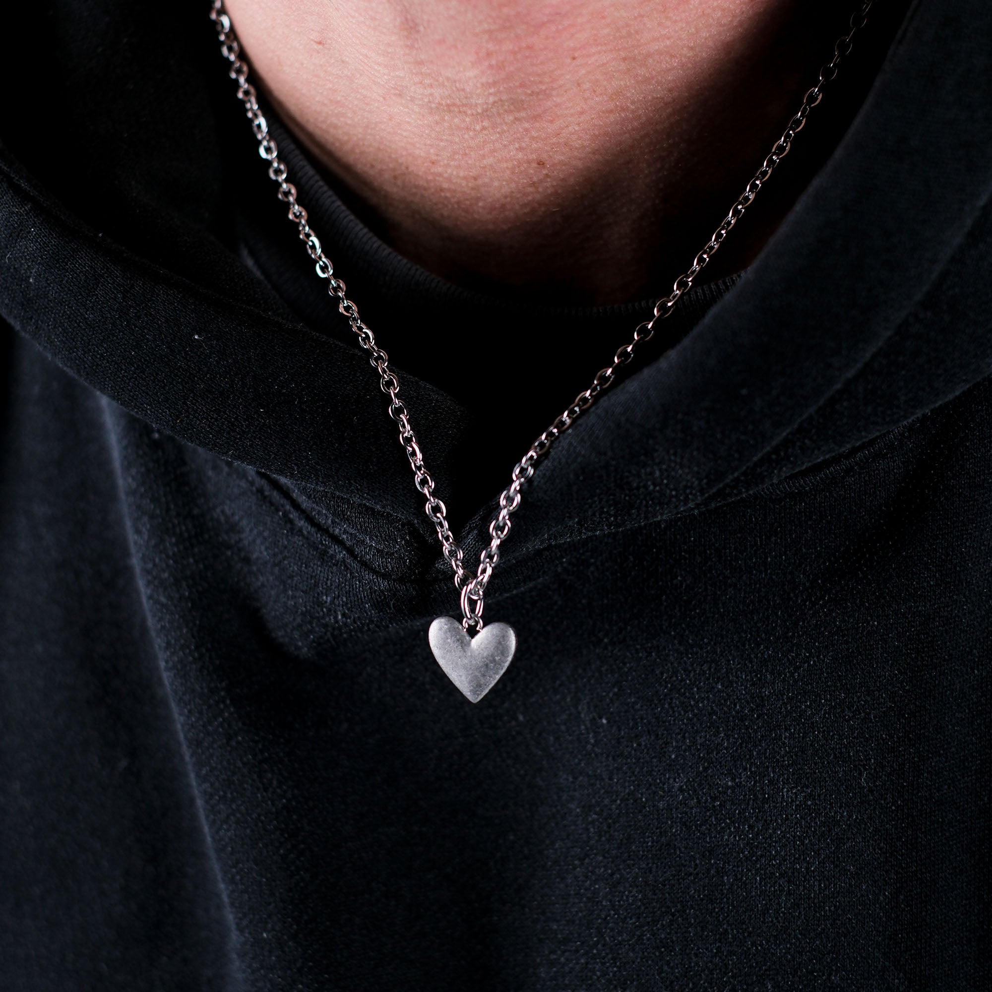 K12 - SILVER HEART - CHAIN